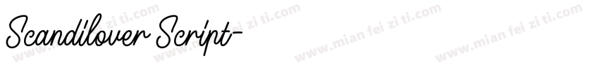 Scandilover Script字体转换